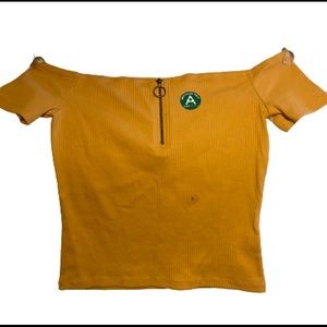 Aeropostale off the shoulder crop top